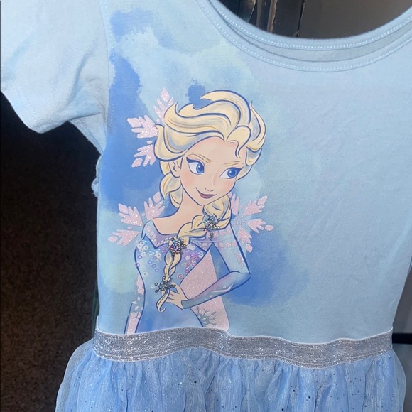 Disney Blue Elsa Casual Dress for Kids - Picture 2 of 6